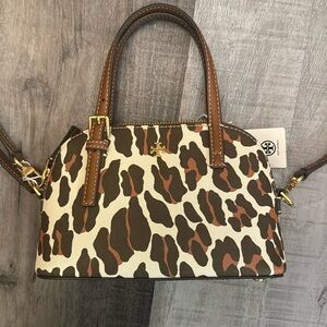 Tory Burch Emerson Printed Leopard Crossbody w/ Dust Bag Brand New